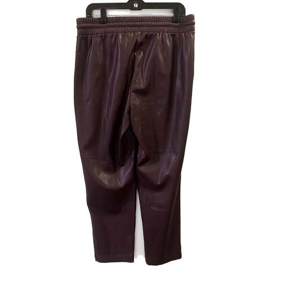 LOFT Faux leather Wide Leg Corpcore Trousers-L - Picture 2 of 6